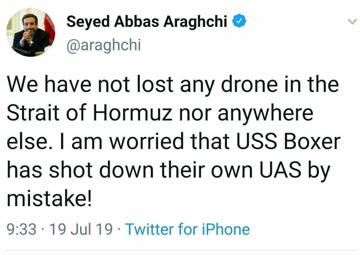 واکنش عراقچی به ترامپ: پهپاد ما نیست نکند پهپاد خودتان را زده اید