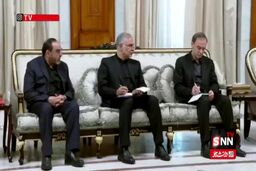 دیدار امنیتی علی لاریجانی با رئیس جمهور عراق