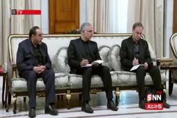 دیدار امنیتی علی لاریجانی با رئیس جمهور عراق