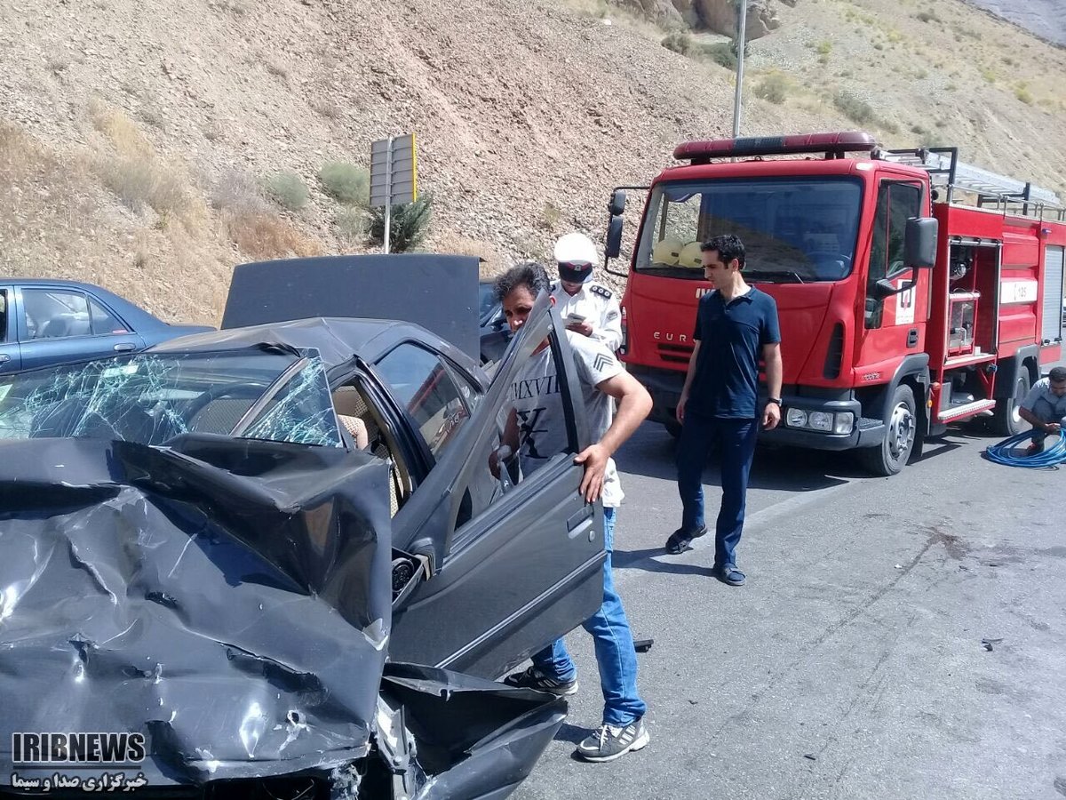 تصادف با 5 مصدوم در جاده کرج-چالوس