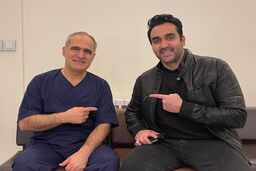 پوریا پورسرخ پدر شد |  شباهت عجیب پوریا پورسرخ و پسرش همه را شوکه کرد 
