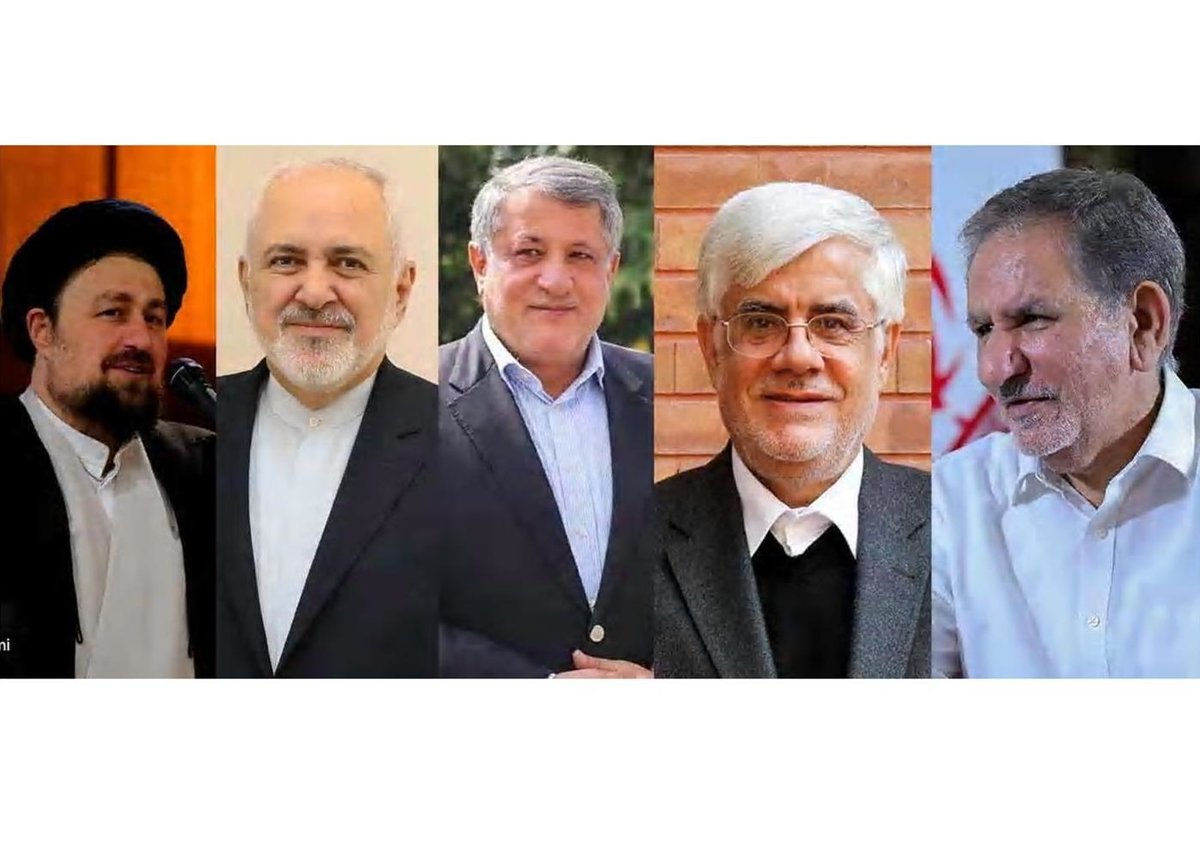نامزدهای اصلاحطلبان به خط شدند؛ از عارف و جهانگیری تا هاشمی، ظریف و حسن خمینی