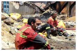 دمای مرگبار محل حریق انفجار بندر شهید رجایی اعلام شد