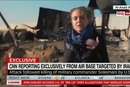فیلم اولین گزارش شبکه آمریکایی CNN از داخل پایگاه نابود شده عین الاسد