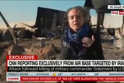 فیلم اولین گزارش شبکه آمریکایی CNN از داخل پایگاه نابود شده عین الاسد