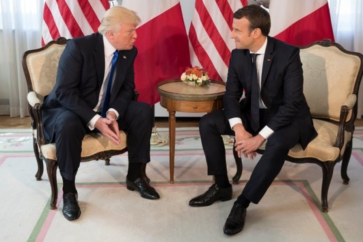 ماکرون: ترامپ باید در مورد ایران عقب نشینی کند