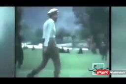 فوتبال بازی کردن احمد مسعود با کلاه!