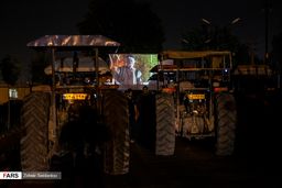 خروج تراکتورها در سینما تراکتور+تصاویر