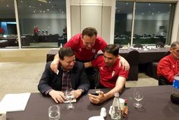 تماس تصویری ویلموتس با حسینی + عکس