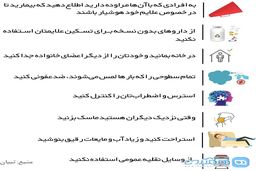 توصیه هایی برای افراد مشکوک یا مبتلا به کرونا