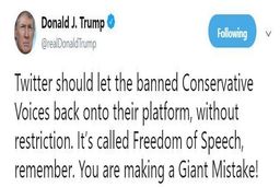 ترامپ از توئیتر هم شاکی شد/عکس