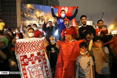 جشن و پایکوبی هواداران پرسپولیس