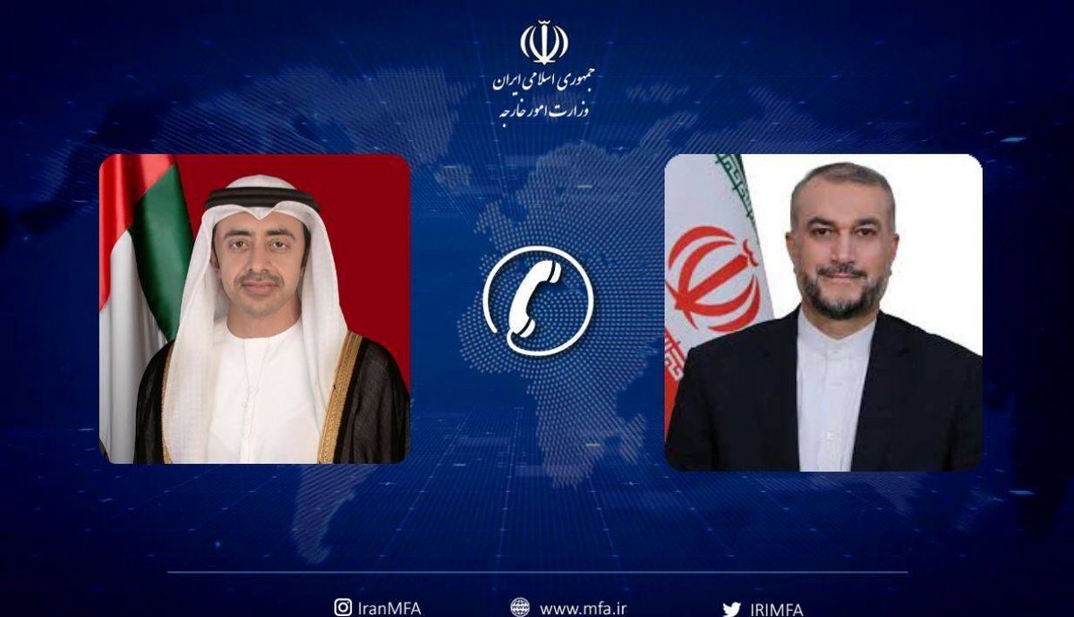 تاکید وزیران خارجه ایران و امارات بر اهمیت توسعه همکاریها
