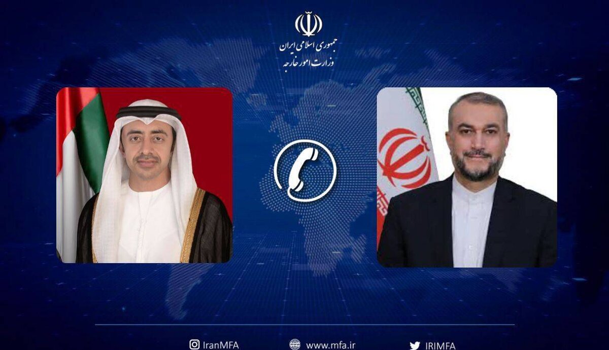 تاکید وزیران خارجه ایران و امارات بر اهمیت توسعه همکاری‌ها