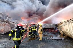 آتش‌سوزی دوباره در بندر شهید رجایی + علت و فیلم