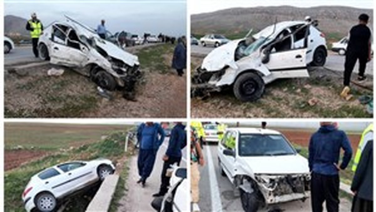 ۱۳ مصدوم در تصادف زنجیرهای در سر پل ذهاب