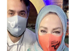 کل کل بهاره رهنما و همسرش در برنامه آشپزی! +ویدئو