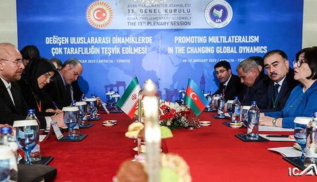 قالیباف در دیدار با رئیس مجلس جمهوری آذربایجان: هیچگونه تغییرات ژئوپلیتیکی را در مرز نمیپذیریم