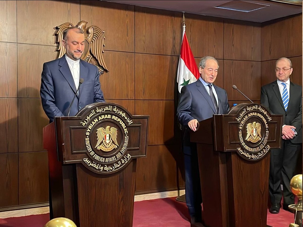 امیرعبداللهیان در نشست خبری با فیصل مقداد: روزهای سختی در انتظار صهیونیستها خواهد بود