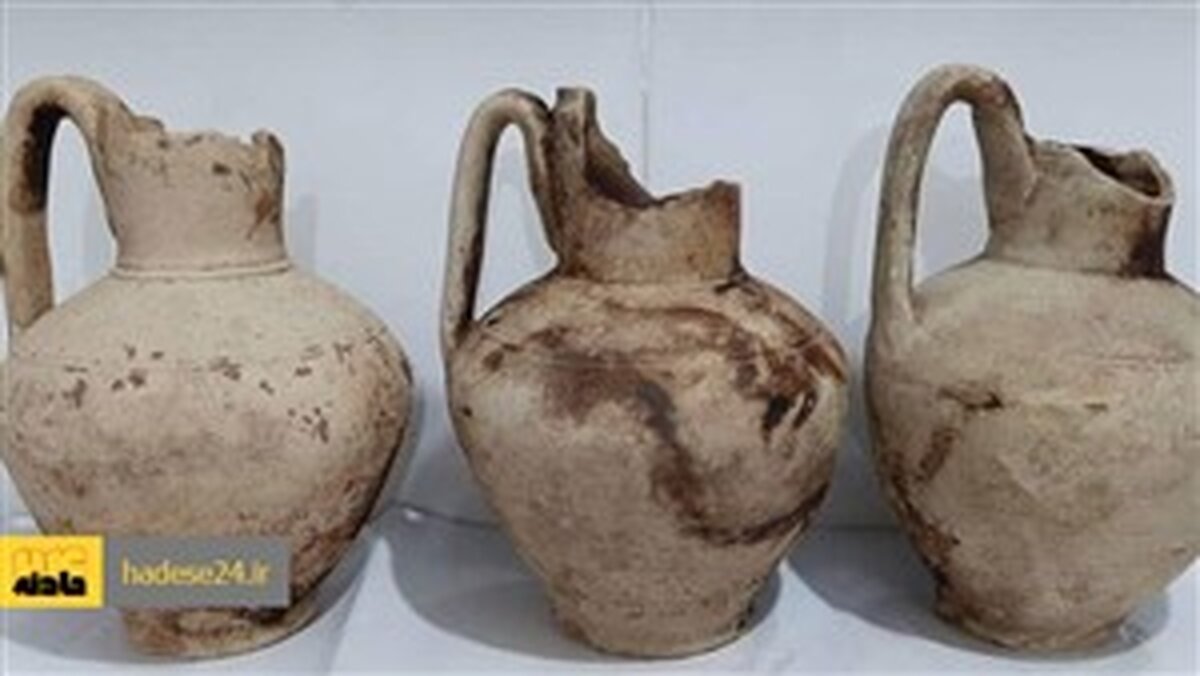 کشف گنجینه ای از  هزاره اول قبل از میلاد در روستای انذر طارم