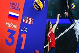 خلاصه والیبال روسیه 3 - آمریکا 1 فینال شیکاگو را ببینید
