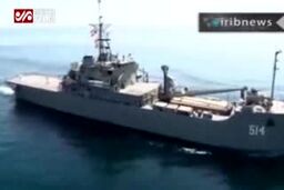 فیلم/ نجات نفتکش ایرانی ازحمله دزدان توسط ناو گروه ارتش
