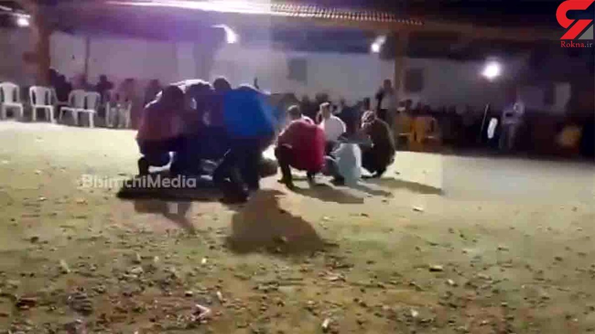 فیلم اصابت گلوله به مهمان عروسی در مراسم تیراندازی مستانه / قاتل جنازه را دید و ادامه داد