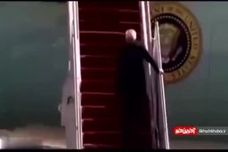 شوخی پسر ترامپ با زمین خوردن بایدن