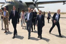 ماس قبل از دیدار با ظریف وارد بغداد شد