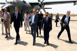 ماس قبل از دیدار با ظریف وارد بغداد شد