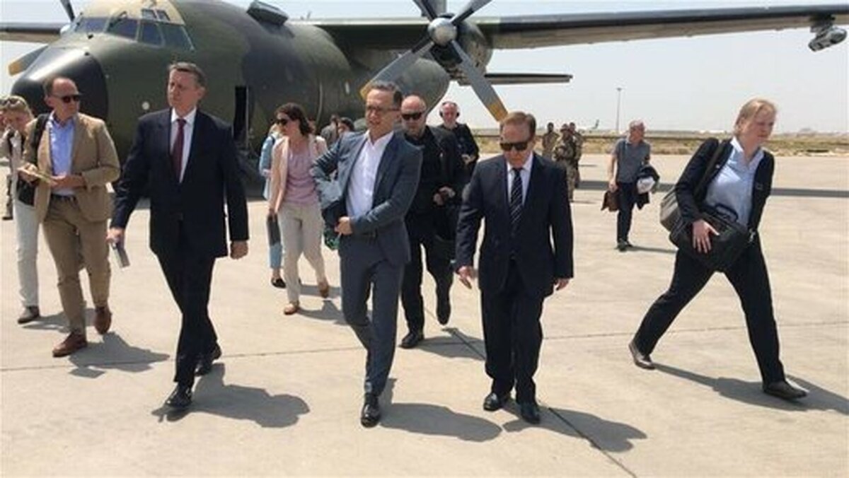 ماس قبل از دیدار با ظریف وارد بغداد شد
